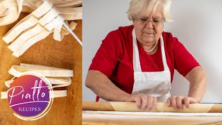 How to Make Homemade Pasta Without Machine  Italian Grandma Cooking [upl. by Nnylyar]