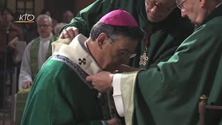 Imposition du pallium à Mgr Aupetit  Messe du 07 octobre 2018 [upl. by Anirbaz]