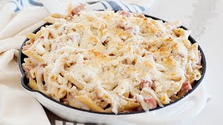 EASIEST Chicken Cordon Bleu Casserole [upl. by Yecats]