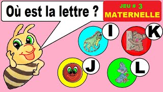 Jeu de l’alphabet pour maternelle  Apprendre les lettres IJKL  3 [upl. by Imotih]