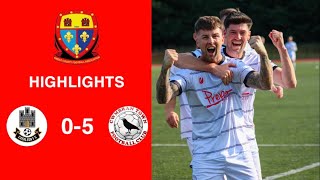 Caerleon 05 Cwmbrân Town  Gwent FA Senior cup  Quarter final highlights [upl. by Pack]