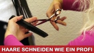 Haare schneiden wie ein Profi I DIY Tutorial Anleitung [upl. by Ammadis]