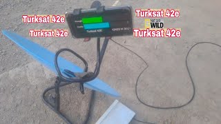 Turksat Satellite 42e Dish Setting mobile ke sath Reciever Echolink T9 High Class old [upl. by Thaddeus]