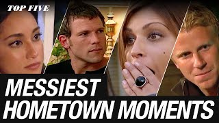 Top Five Messiest Hometown Moments  The Bachelor [upl. by Rossen468]