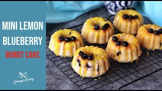 Mini Lemon Blueberry Bundt Cake [upl. by Brigida]