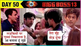 Siddharth Shukla Asim Riaz HUGE PHYSICAL Fight  Bigg Boss 13 Episode Update [upl. by Willms341]