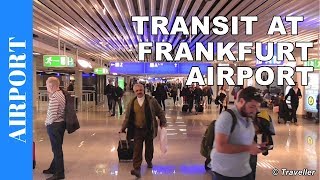 TRANSIT WALK AT FRANKFURT Airport FRA Terminal 1  Connection Flight Transfer Arriving amp Departing [upl. by Doone]