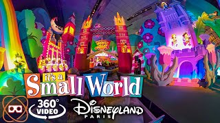 5K 360 its a Small World Ride  Disneyland Paris 360° POV [upl. by Gnivri]