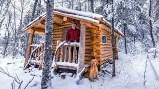 Log Cabin TIME LAPSE  SAUNA Full Build by One Man in the Forest [upl. by Rad]