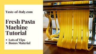 Homemade Fresh Pasta Machine Tutorial  Complete Guide [upl. by Radack604]