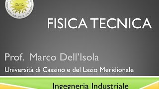 Fisica Tecnica Lezione 16b [upl. by Grenville]