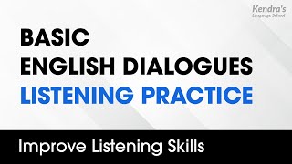 Basic English Dialogues Listening Practice [upl. by Anerbes100]