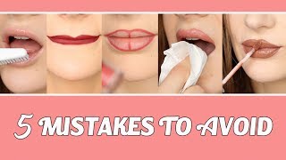 Liquid lipstick hacks  5 mistakes you re probably making  PEACHY [upl. by Olenta]