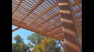 How to Build a Redwood Pergola [upl. by Seppala930]