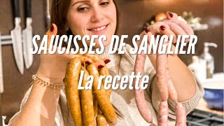 RECETTE  Saucisses de sanglier [upl. by Acirej]