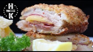 Super Quick Chicken Cordon Bleu  Hasteskitchen [upl. by Airdnalahs]