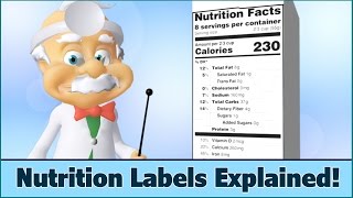 Nutrition Facts Labels  How to Read  For Kids  Dr Smarty [upl. by Rennat]