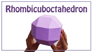 How To make a Rhombicuboctahedron  Archimedean solid [upl. by Enelam]