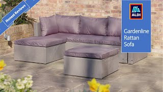 Aldi rattan effect corner sofa set [upl. by Darci]