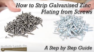 How to Strip Galvanised Zinc Plating from Screws [upl. by Ynes]