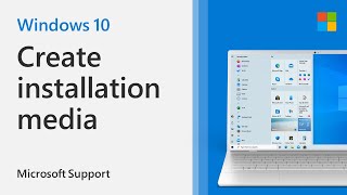 How to Create Installation Media for Windows 10  Microsoft [upl. by Eiramassenav941]