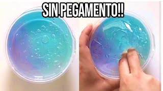 HAZ SLIME CON 1 INGREDIENTE💦 Probando Recetas SIN Pegamento [upl. by Andriana]