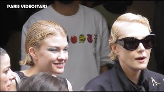 Renata Litvinova Рена́та Литви́нова amp Ulyana Dobrovskaya  Paris Fashion Week 6 july 2022 Balenciaga [upl. by Sesom857]