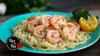 Shrimp Scampi Without Wine 🦐 Easy 5 Ingredient Recipe [upl. by Brackely]