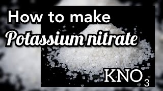 Potassium Nitrate  Inorganic synthesis [upl. by Cavil]